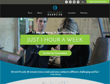 Tablet Screenshot of efficientexercise.com